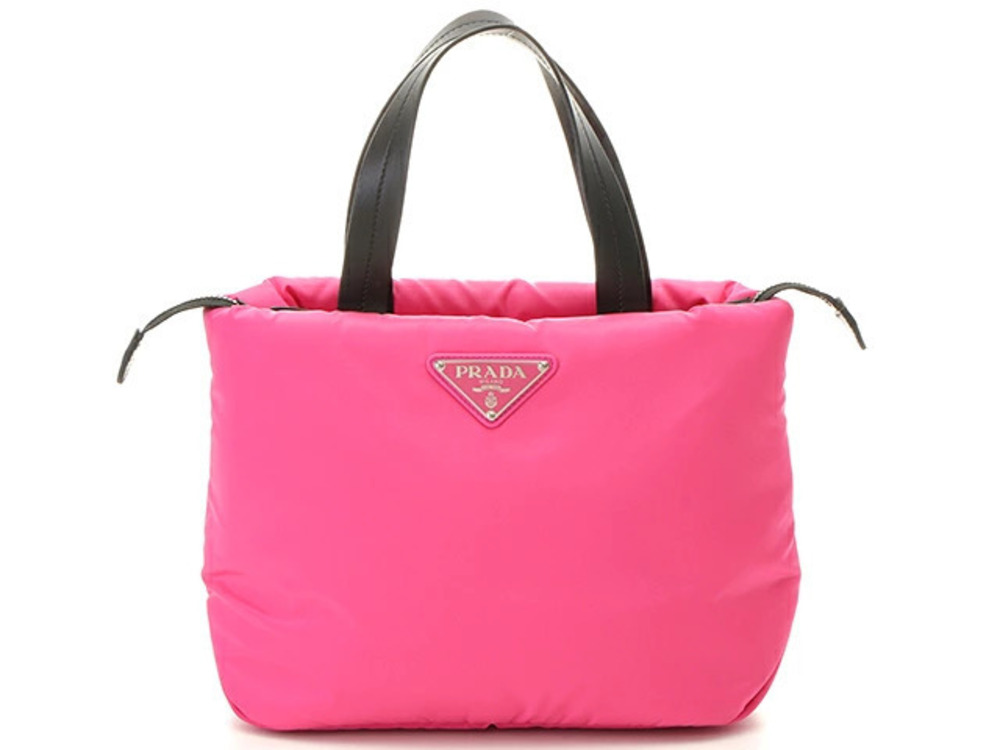 Prada pink Tessuto soft padded shopping tote